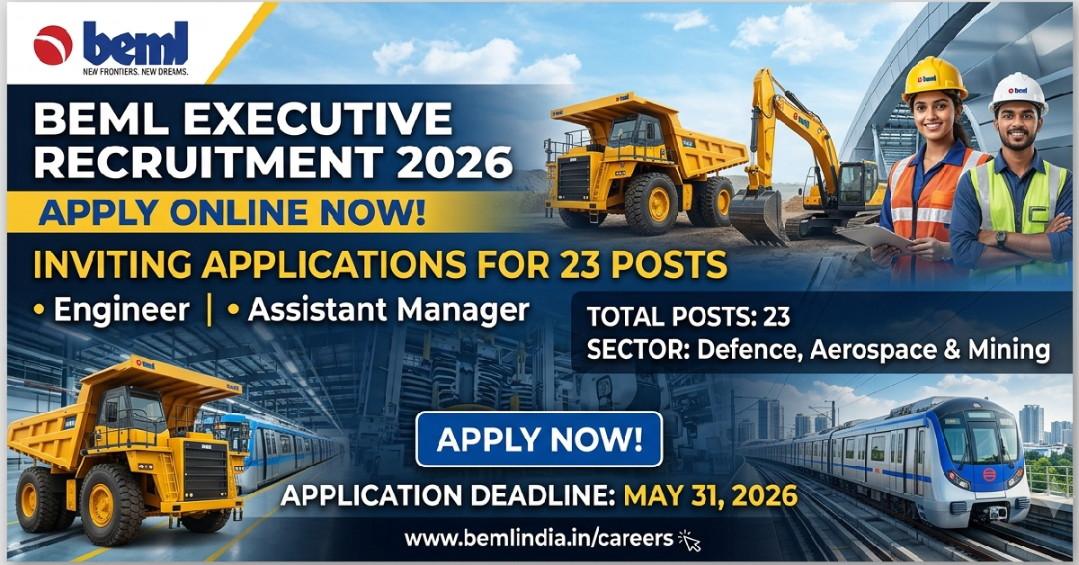 BEML Executive Recruitment 2026